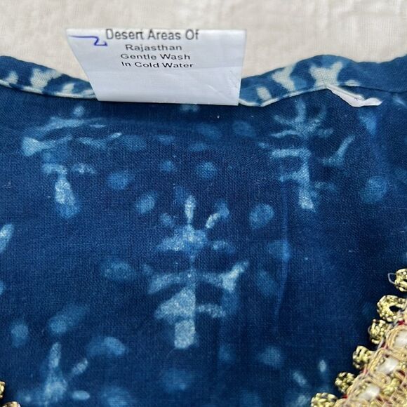 Embellished cotton tunic – size large. NWOT - Picture 6 of 7